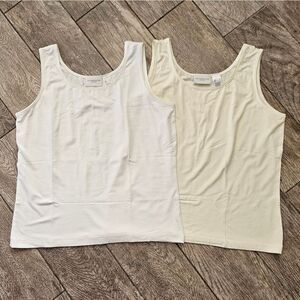 NWOT Liz Claiborne Tank Tops Set of 2 Size L
